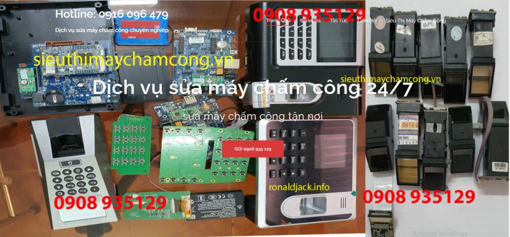 dịch vụ sửa máy chấm công ronald jack